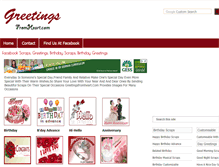 Tablet Screenshot of greetingsfromheart.com